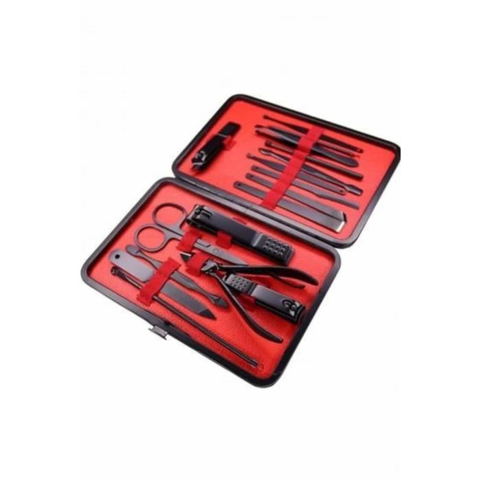 BFS 17 Parça Manikür Pedikür Seti El Ayak Bakım Seti Tırnak Makası Törpü