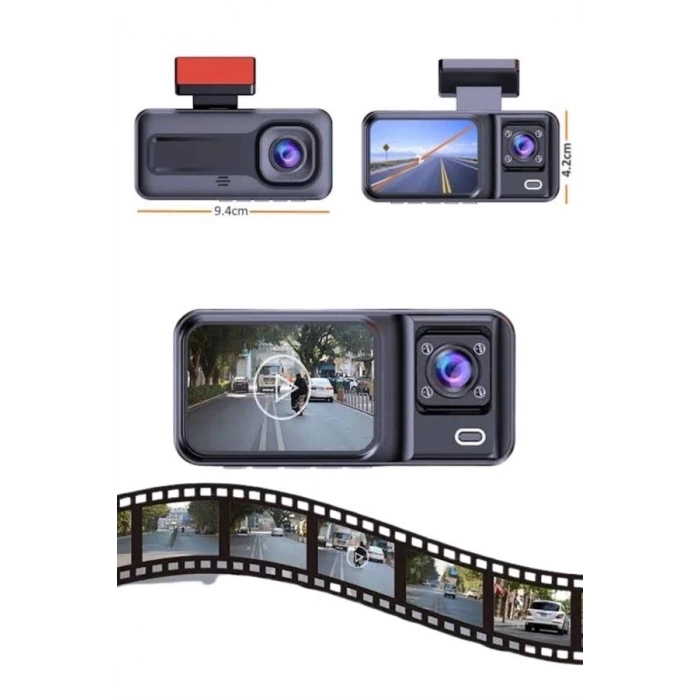 BFS 2 İnç Araç İçi Kameralı Ekran 1080P Full HD Kaliteli Hafıza Kart Destekli