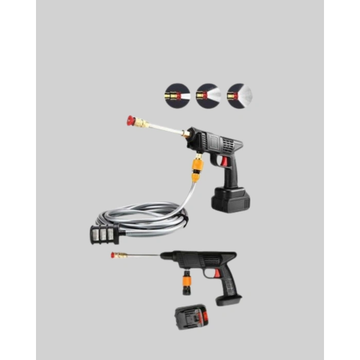 BFS 21V Akülü Basınçlı Yıkama Makinesi Çift Akülü ve Hızlı Şarj Özellikli