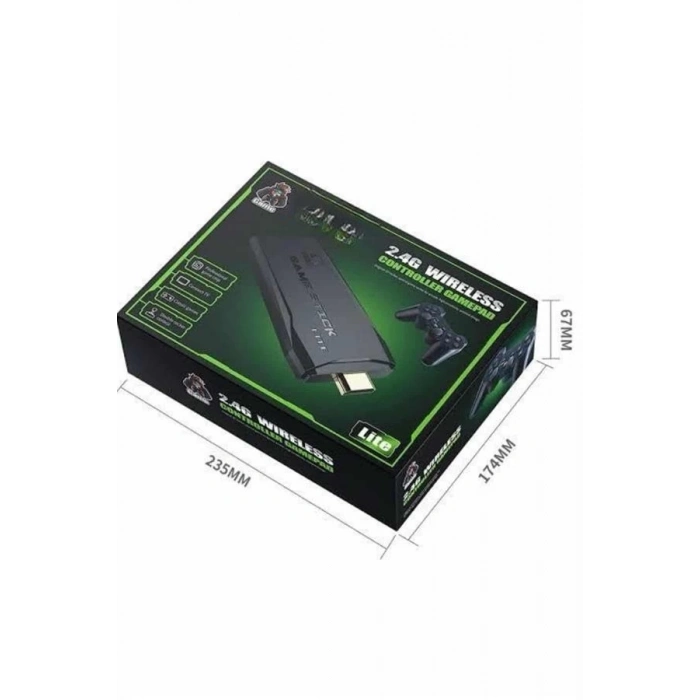 BFS 2.4g Uyumlu Kablosuz Çift Kol Atari Retro 20000 Oyun Game Stick