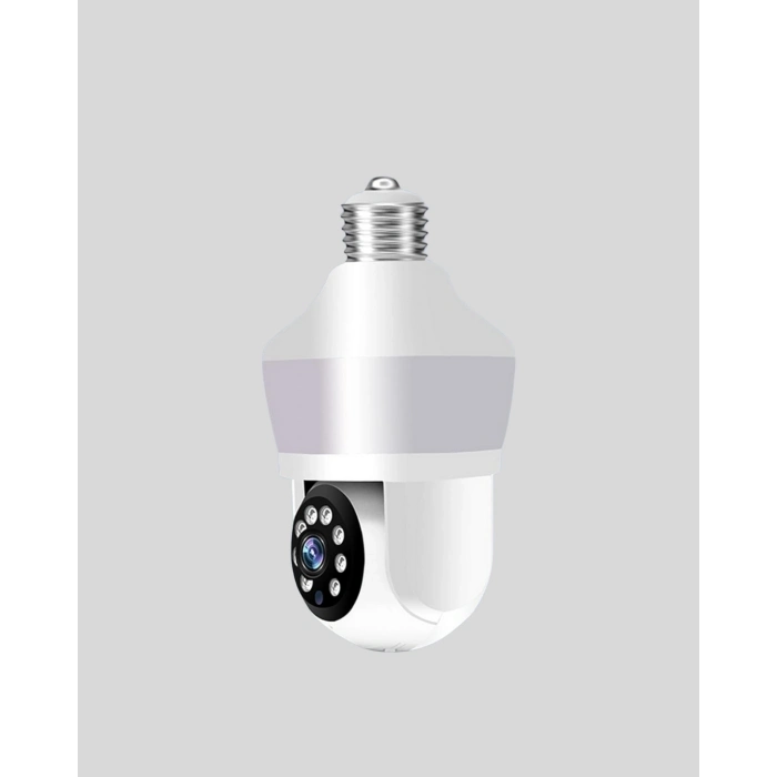 BFS 360° Full HD Wi-Fi Akıllı Ampül Kamera Gece Görüşlü