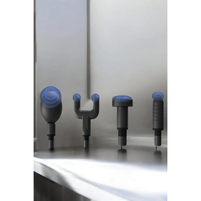 BFS 4 Başlıklı Darbeli Şarjlı Masaj Aleti Tabancası Kablosuz