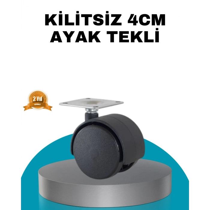 BFS 4 cm Kilitsiz Masa Ayağı Tekli Sessiz ve Akıcı Hareket