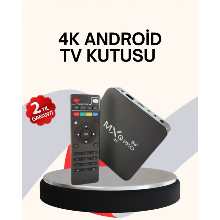 BFS 4K Android TV Box – Akıllı Medya Oynatıcı, 2GB RAM, 16GB Hafıza, Wi-Fi Destekli
