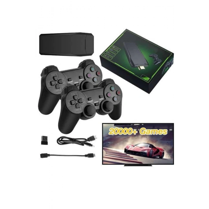 BFS 4k Game Stick Oyun Konsolu 2.4g Kablosuz Çift Kol Nostaljik Oyunlar