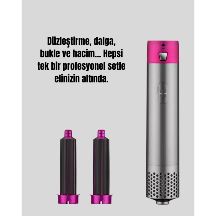 BFS 5 Parça Saç Şekillendirme Seti Düzleştirme Dalga ve Bukle Yapma