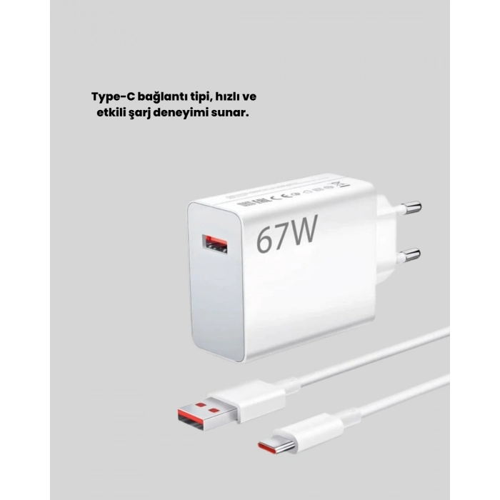 BFS 67 Watt Hızlı Şarj Adaptörü Samsung S20 S21 S22 S23 Uyumlu
