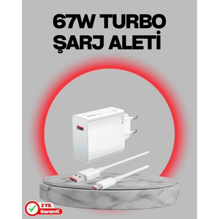 BFS 67 Watt Turbo Destekli Şarj Cihazı Honor 50 70 90 Uyumlu