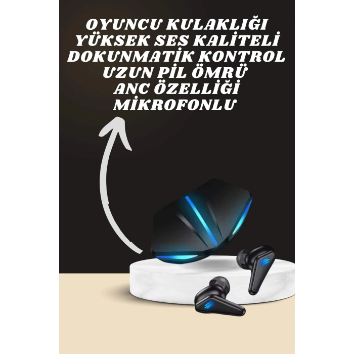BFS 7 Kordonlu Akıllı Saat Ve Oyuncu Kulaklığı ANC Özelliği Kulak İçi Mikrofonlu Sesli Görüşme