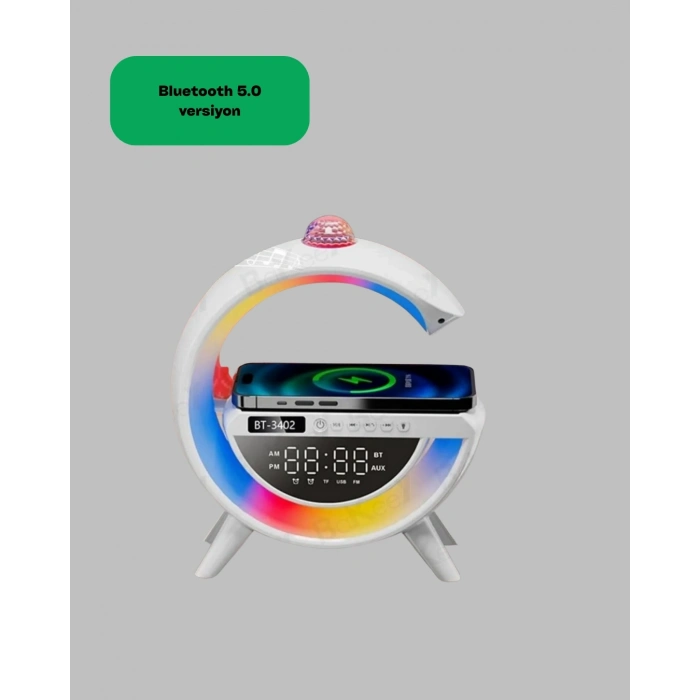 BFS 7 Ses Efektli RGB Işıklı FM Destekli Kablosuz Şarjlı Bluetooth Hoparlör