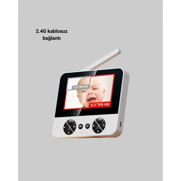 BFS 720P Bebek Kamerası Uzaktan Kontrollü Gece Görüşlü Monitör