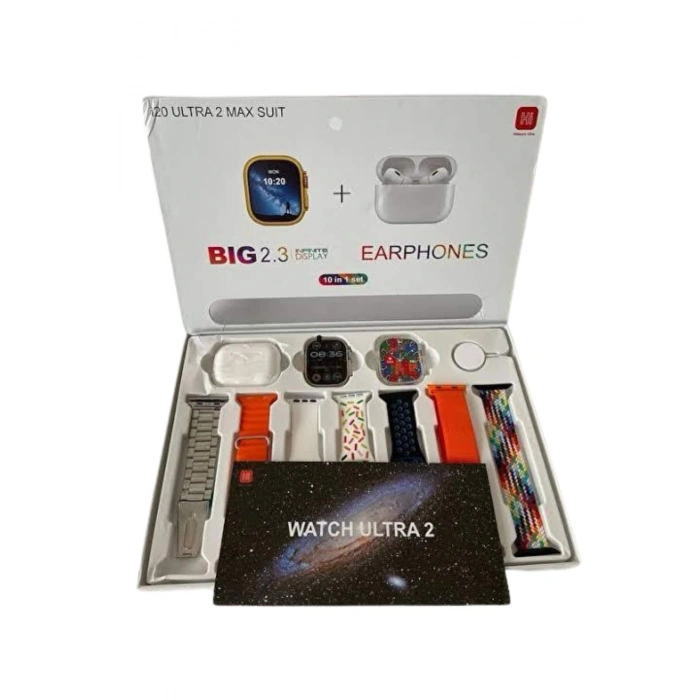 BFS 9 Ultra Akıllı Saat 49mm 2inç Ekran 7 Kordonlu ve Bluetooth Kulaklık