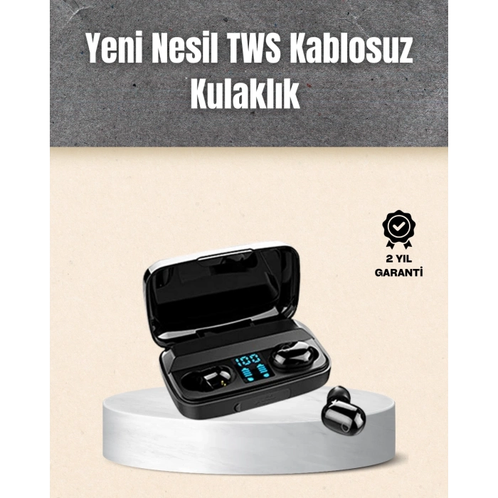 BFS A10s TWS Ergonomik Bluetooth Kulaklık Uzun Pil Ömürlü