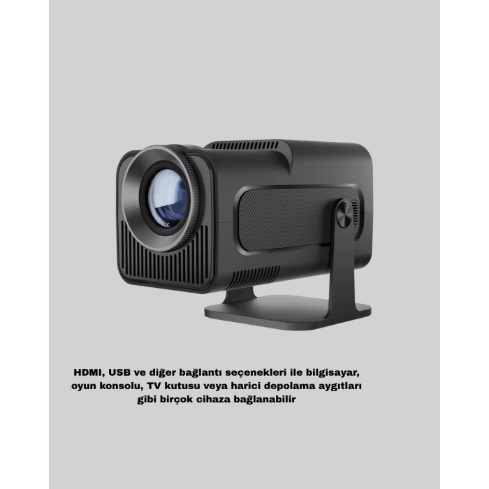 BFS Akıllı Projeksiyon Cihazı HDMI USB Bağlantılı Taşınabilir Enerji Tasarruflu