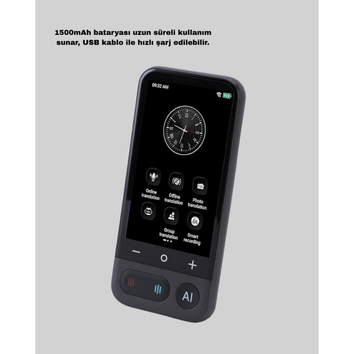 BFS Akıllı Taşınabilir Tercüman – 17 Çevrimdışı, 139 Çevrimiçi Dil Desteği