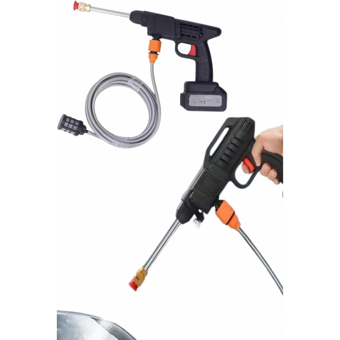 BFS Akülü Oto Araç Yıkama Yüksek Basınçlı Araba Yıkama Makinesi Şarjlı