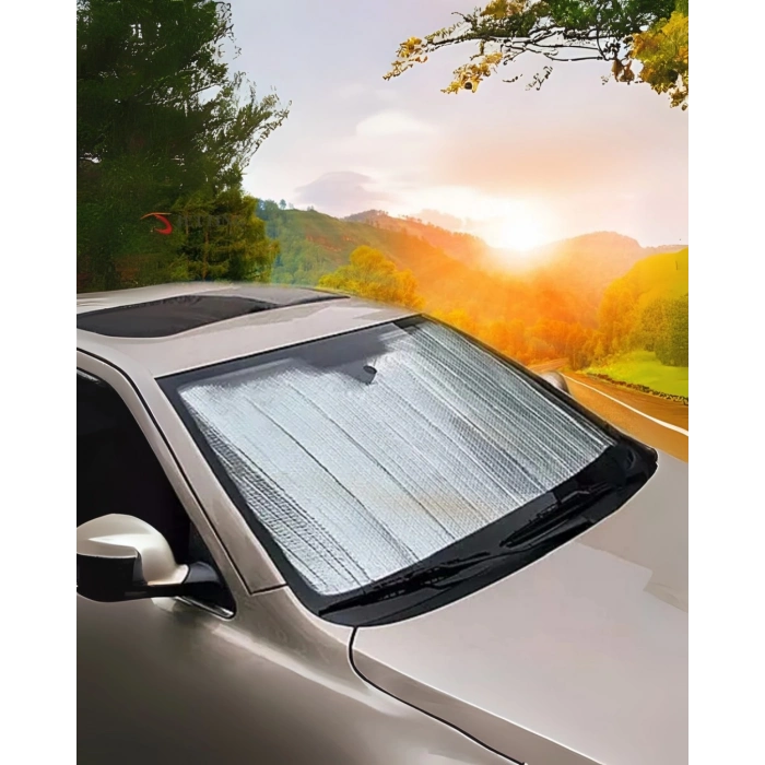 BFS Araç Ön Cam Güneşlik Katlanabilir UV Koruma Ford Focus Renault Megane Skoda Superb Honda Civic