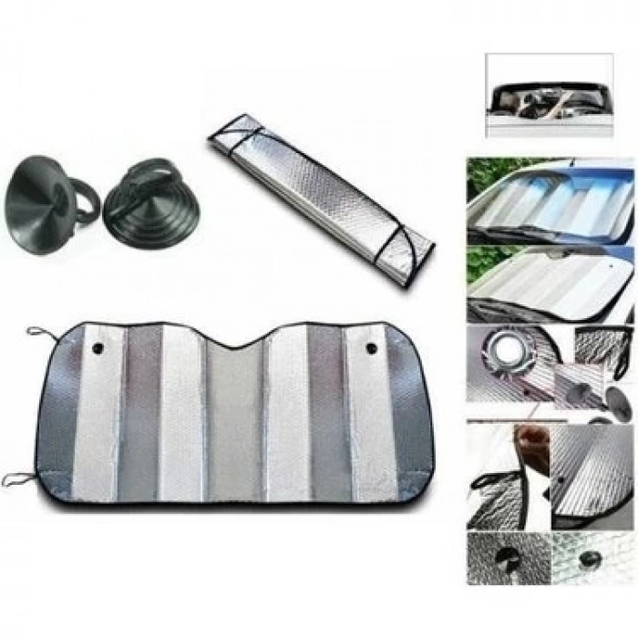 BFS Araç Ön Cam Katlanabilir Güneşlik UV ve Isı Koruma Renault Megane Fiat Egea Hyundai i20 Opel Astra