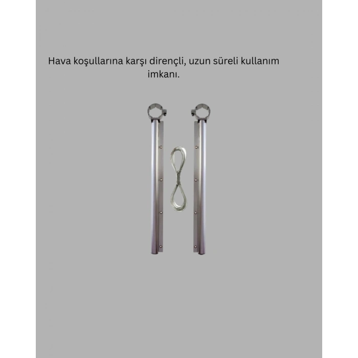 BFS Balkon Demiri Çamaşır Askısı Kare Demirlere Uygun Dayanıklı Tasarım