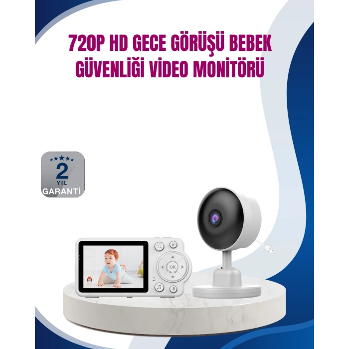 BFS Bebek Monitörü Cry Detection ve HD Gece Görüş Destekli