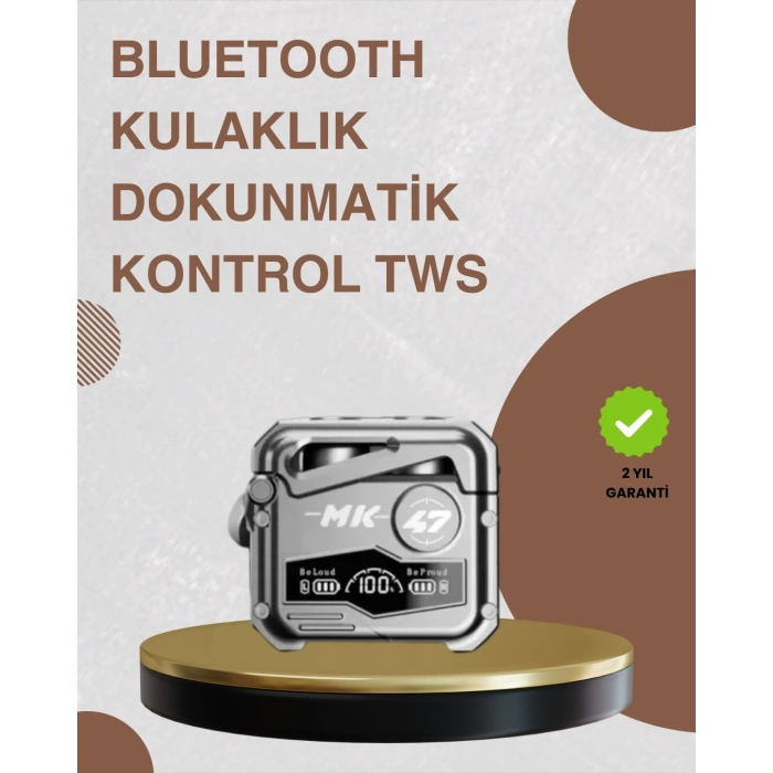 BFS Bluetooth 5.0 Kulak İçi Kablosuz Kulaklık – Dokunmatik Kontrol, Düşük Gecikme
