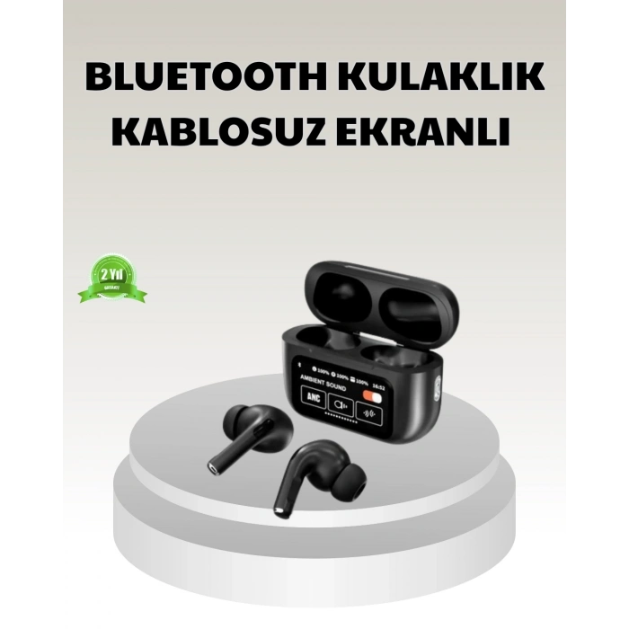 BFS Bluetooth 5.3 ANC Kablosuz Kulaklık – Dokunmatik Kontrol, Dijital Ekran ve Uzun Pil Ömrü