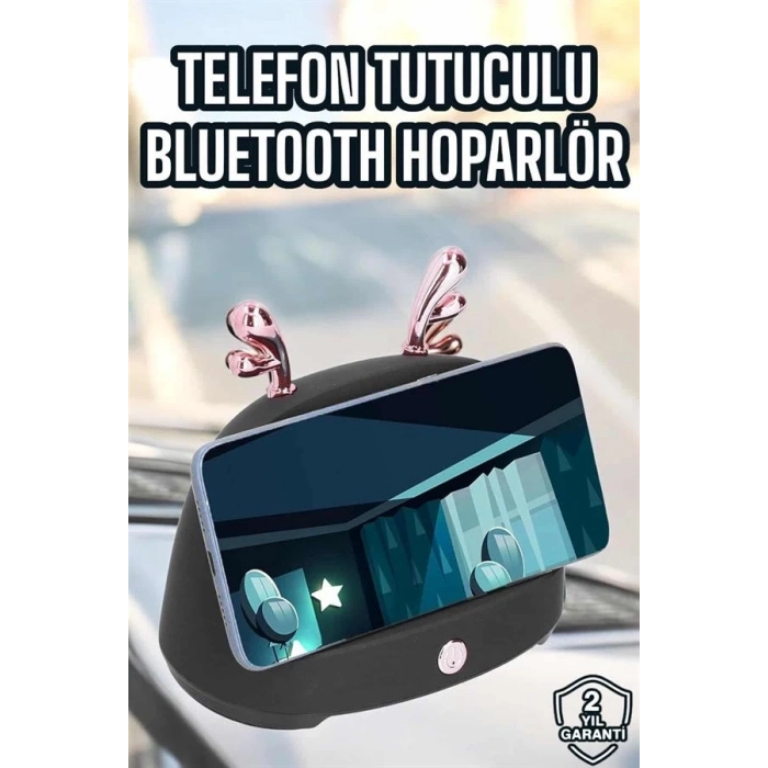 BFS Bluetooth Hoparlör Telefon Tutuculu Akıllı Hoparlör Uzun Pil Ömrü
