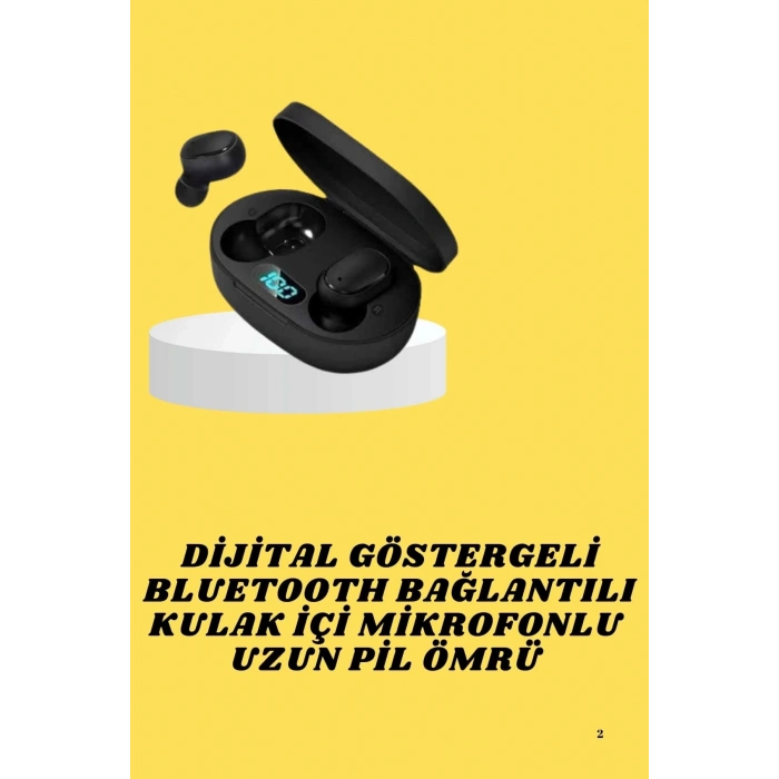 BFS Bluetooth Kulaklık Dijital Göstergeli Yüksek Ses Kaliteli Uzun Pil Ömrü
