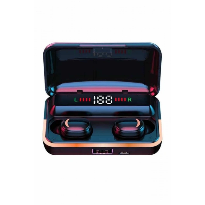 BFS Bluetooth Kulaklık Dijital Şarj Göstergeli Powerbankli Bass Özellikli Kablosuz Kulakiçi 5.1 Mikrofonlu