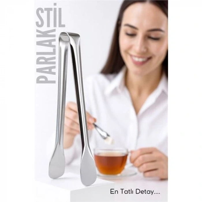 BFS Çelik Şeker Maşası 13 CM | Buz, Limon ve Küp Şeker Servis Maşası