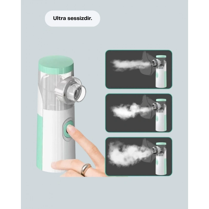 BFS Cep Tipi Şarjlı Nebulizatör Ultrasonik Buhar Makinesi