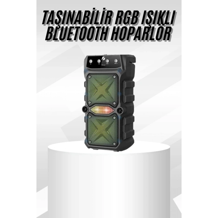 BFS Çift Çıkışlı Güçlü Bataryalı Kablosuz Yüksek Ses Kaliteli Bluetooth Hoparlör