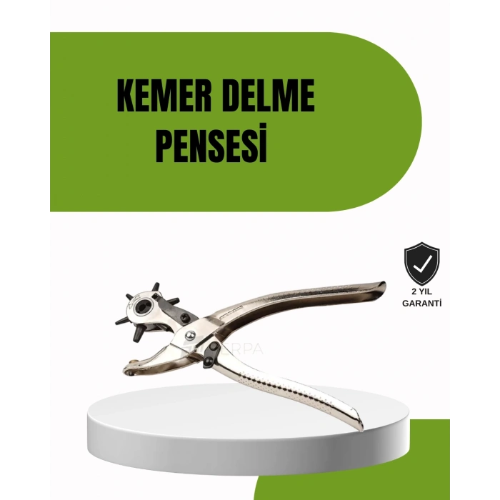 BFS Deride Kemer Çanta Ayakkabı Delme Pensesi 6 Uçlu Döner Başlıklı Tamir Aleti