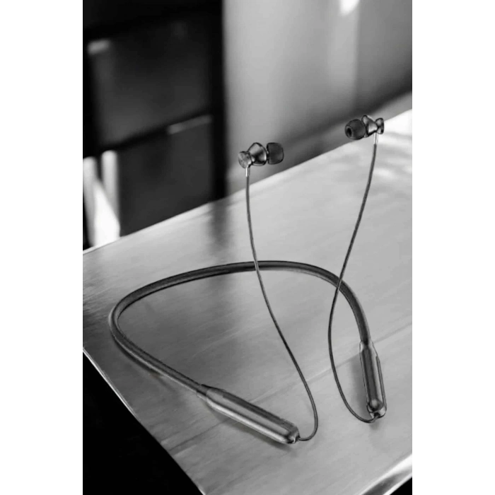 BFS Dijital Göstergeli Kulak İçi Kablosuz Bluetooth Kulaklık Boyun Bantlı