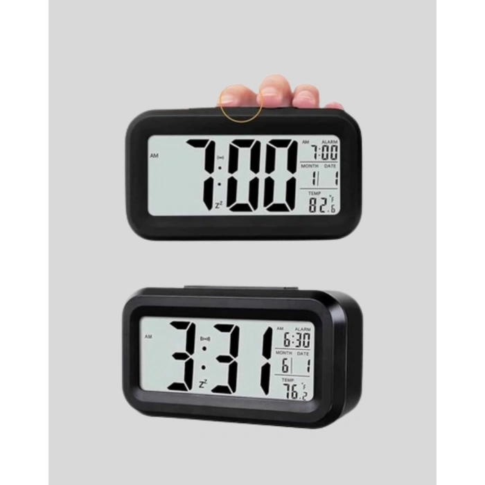 BFS Dijital Masa Saati Sensörlü Aydınlatmalı Alarm ve Sıcaklık Ölçerli