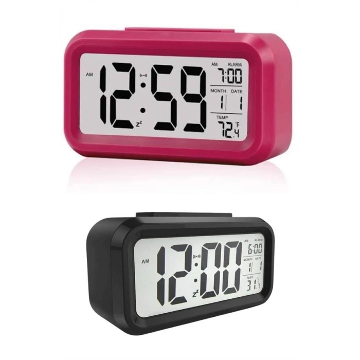 BFS Dijital Masa Saati Termometre Takvim Led Ekran Pilli Ev Ofis Masası