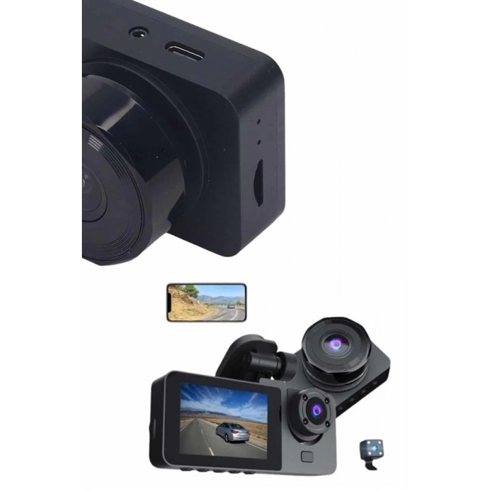 BFS DVR Araç İçi Kamera Hareket Algılayabilen 1080P CarPlay Video Kaydedici