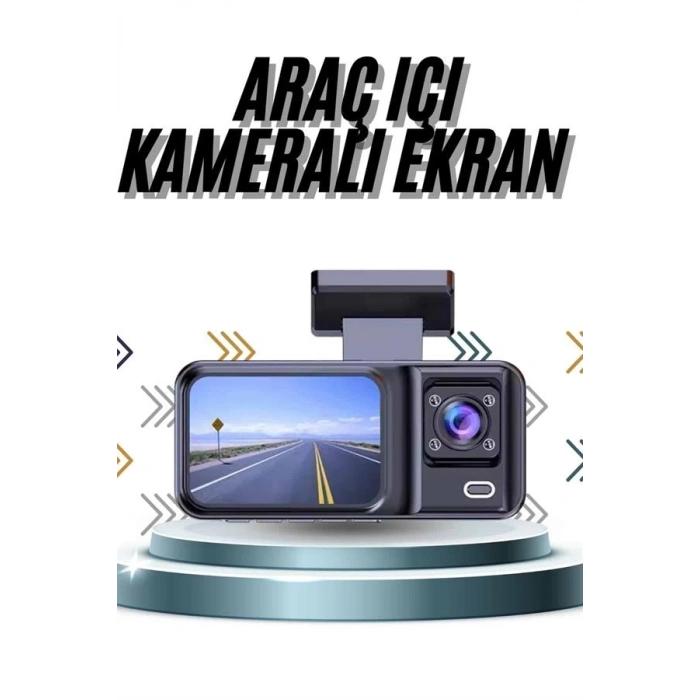 BFS DVR Araç İçi Kamera Ön ve İç Kamera 2 İnç Ekranlı Çift Kamera