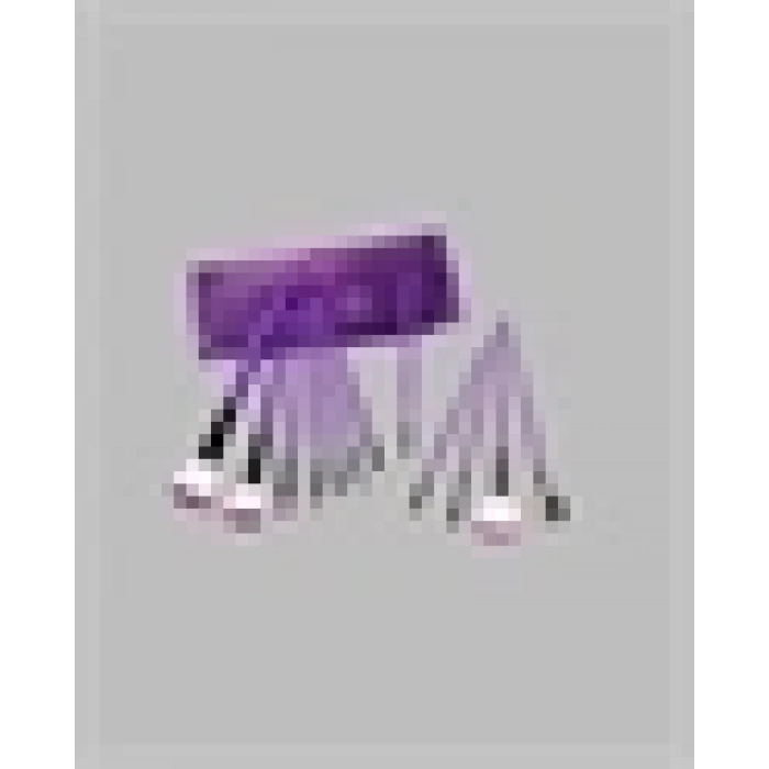 BFS Ergonomik Saplı Fiber Kıllı 12li Makyaj Fırça Takımı Göz ve Ten Makyajı İçin Uygun