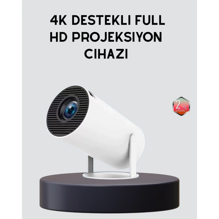 BFS Ev Sineması Projeksiyon Cihazı – 160 ANSI Lümen, 4K Uyumlu ve Kablosuz Görüntü Aktarımı