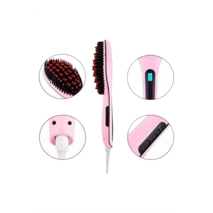 BFS Fön Etkili Saç Düzleştirici Tarak Yıpranma Karşıtı Döner Kablo Isı Ayarlı