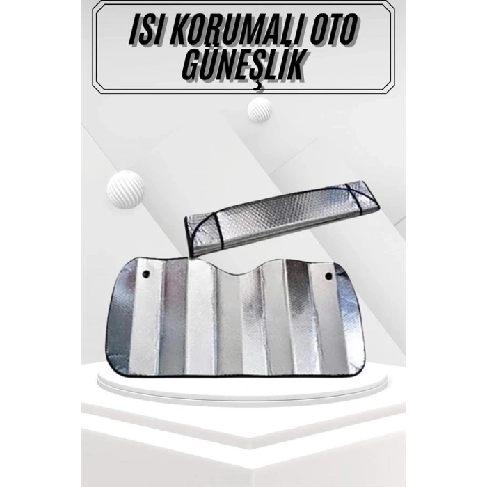 BFS Güneşlik Koruyucu Perde Metalize Oto Araç Araba Güneşliği Ön Cam Güneşliği