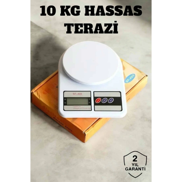 BFS Hassas Terazi 10 kg Kapasiteli, Yüksek Hassasiyetli Dijital Mutfak Tartısı