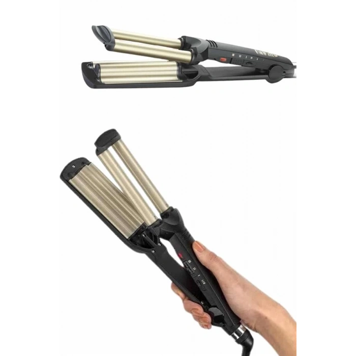 BFS İkili Wag Maşa Saç Şekillendirici Seramik Kaplama Isı Ayarlı