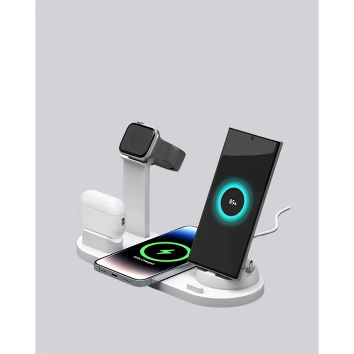 BFS iPhone, Apple Watch ve AirPods ile Uyumlu 4ü 1 Arada Şarj Ünitesi – Tüm Apple Cihazları Tek Noktada