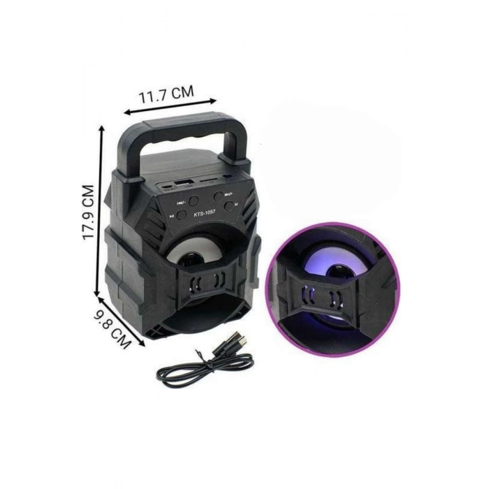 BFS Işıklı Bluetooth Hoparlör Ses Bombası Taşınabilir Yüksek Ses Kaliteli Radyo Özelliği