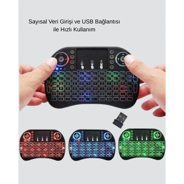 BFS Işıklı Q Klavye – Entegre Touchpad, Ergonomik Tasarım ve Türkçe Karakter Desteği