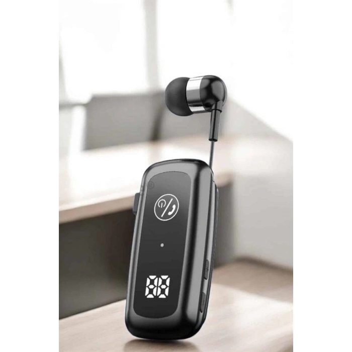 BFS Kablolu Bluetooth Kulaklık Kulak İçi Stereo Mikrofonlu Dijital Göstergeli