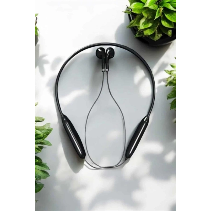 BFS Kablolu Boyun Askılı Dijital Göstergeli Bluetooth Kulaklığı 60 Saat