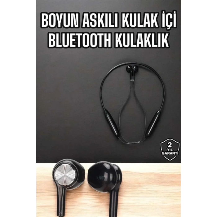 BFS Kablolu Boyun Askılı Dijital Göstergeli Bluetooth Kulaklığı 60 Saat